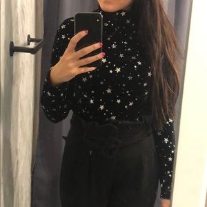Brand new stars turtle neck top